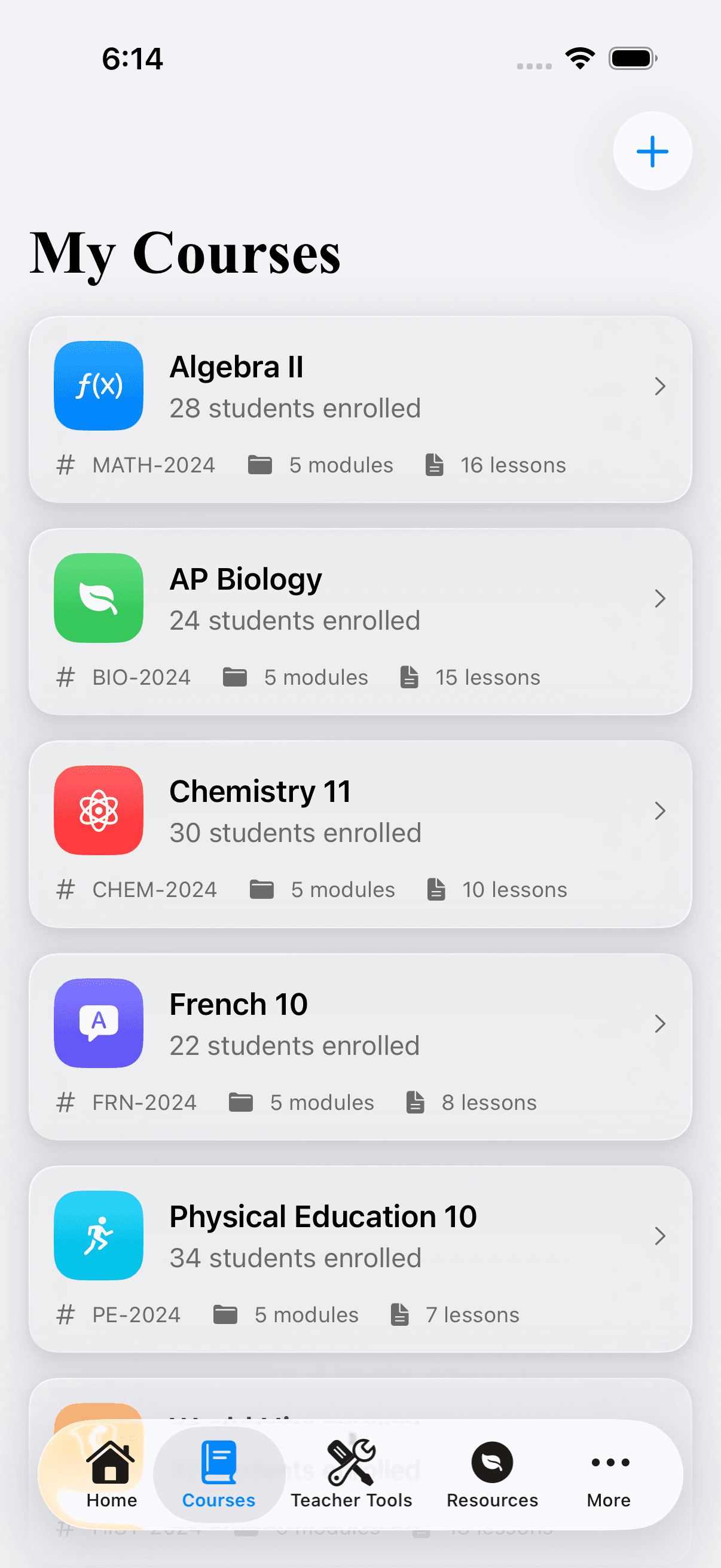 Gradebook — iOS